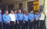تجلیل فرمانده انتظامی گچساران از آتش‌نشانان +گزارش تصویری