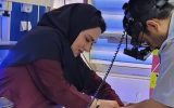 معاینه رتینوپاتی نوزاد بر بالین در بیمارستان مادر و کودک گچساران+تصاویر